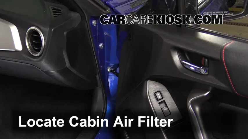 2013 Subaru BRZ Limited 2.0L 4 Cyl. Filtro de aire (interior)